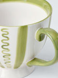 John Lewis Archive wiggle stripe stoneware mug 380ml, UK version