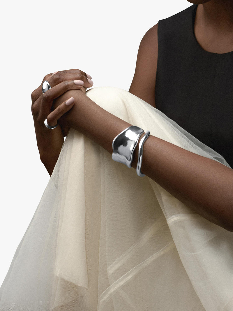 Orelia molten cuff bracelet silver 925 sterling - British product