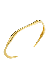 John Lewis Orelia Open Wave Bangle, Gold- Buy online at McGrocer