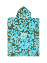John Lewis Roxy Kids' Cotton Hooded Beach Towel, Oil Green- Buy online at McGrocer