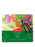 Derwent Academy colour pencils tin of 24, imported from the UK