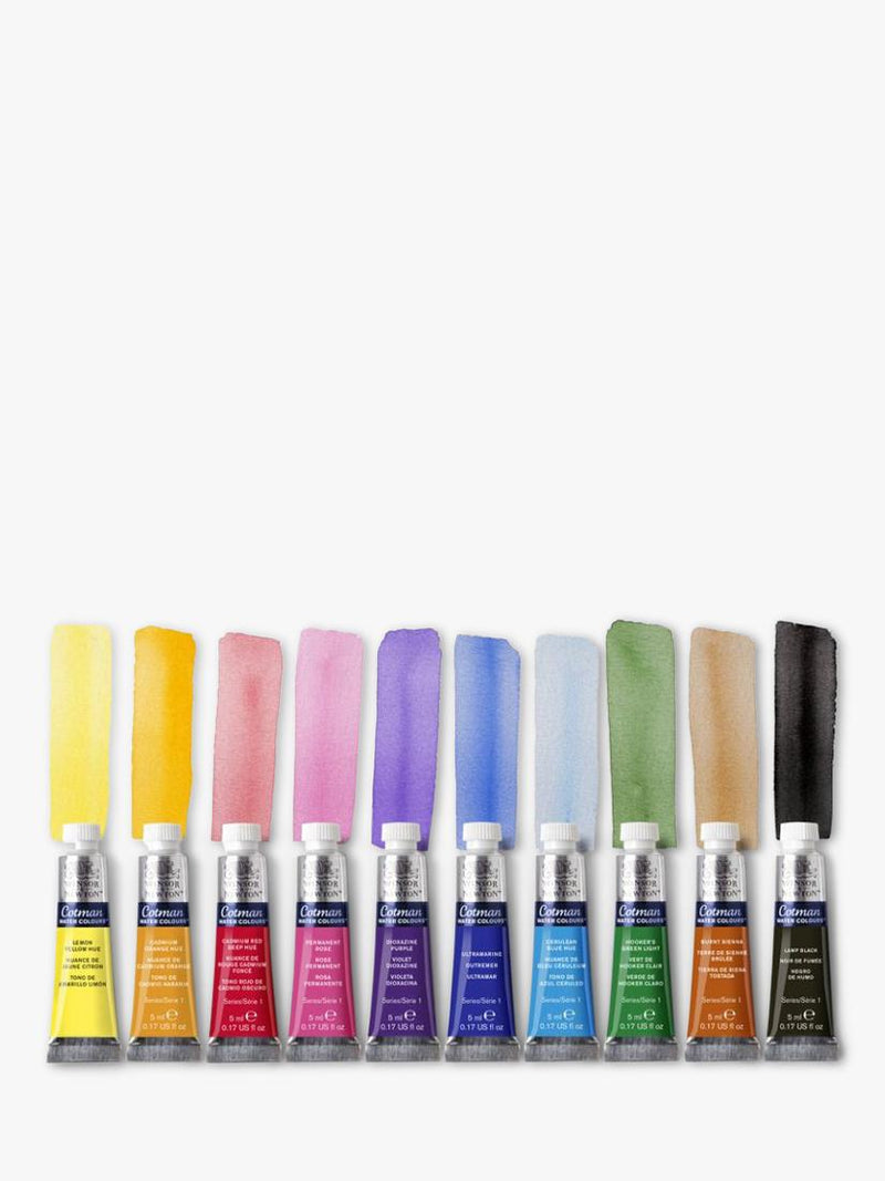 Winsor & Newton Cotman essential watercolour set 10x5ml, UK version