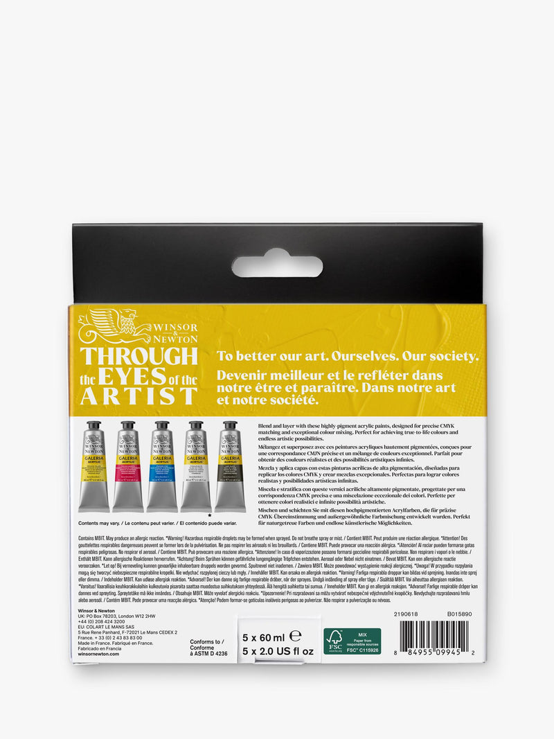 Winsor & Newton acrylic paint process set 60ml (British brand)