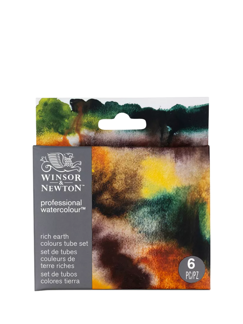 Winsor Newton Rich Earth watercolour set of 6, imported from the UK