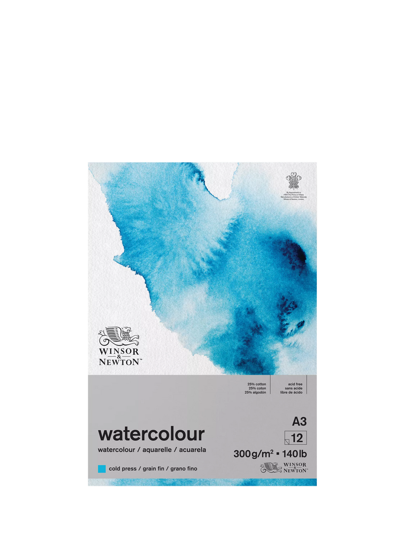 Winsor & Newton A3 watercolour pad 12 sheets (British brand)