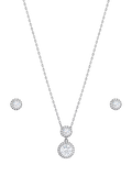 Jon Richard cubic zirconia drop earrings box set silver, UK version