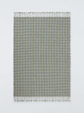 John Lewis wool throw in blue and green check - British product