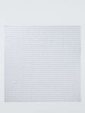John Lewis striped cotton quilt blue king size (British brand)
