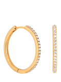 Astrid & Miyu crystal hoop earrings 25mm (British brand)