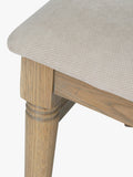 Laura Ashley upholstered dining chair set of 2 oak natural - British product