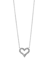 John Lewis Tiffany & Co. Hearts Mini Pendant Diamond Platinum Necklace- Buy online at McGrocer