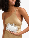 Carvela Cristallo Embellished Clutch Bag, imported from the UK