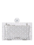 Carvela Cristallo clutch bag silver (British brand)