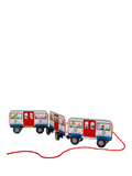 Bigjigs Toys wooden London tube pull-along toy - British product