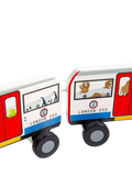 Bigjigs Toys wooden London tube pull-along toy - British product