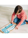 Bigjigs Toys ice puck game with wooden counters and board, imported from the UK