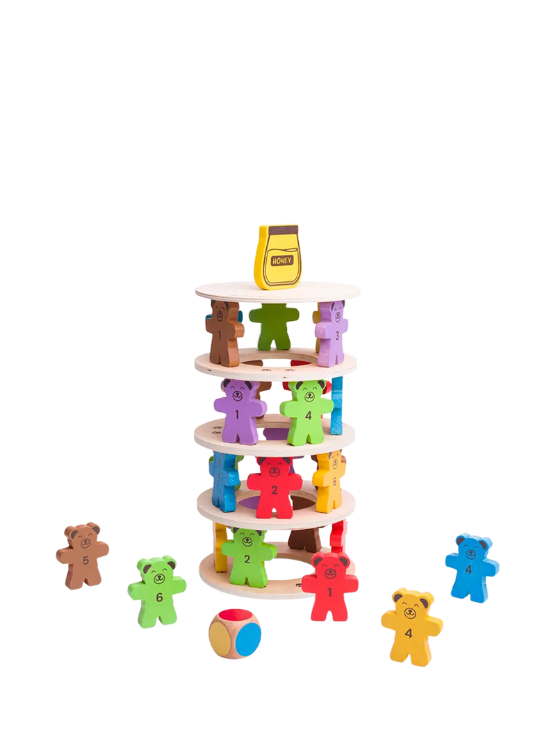 Bigjigs Toys Tumbling Teddies wooden game, UK version