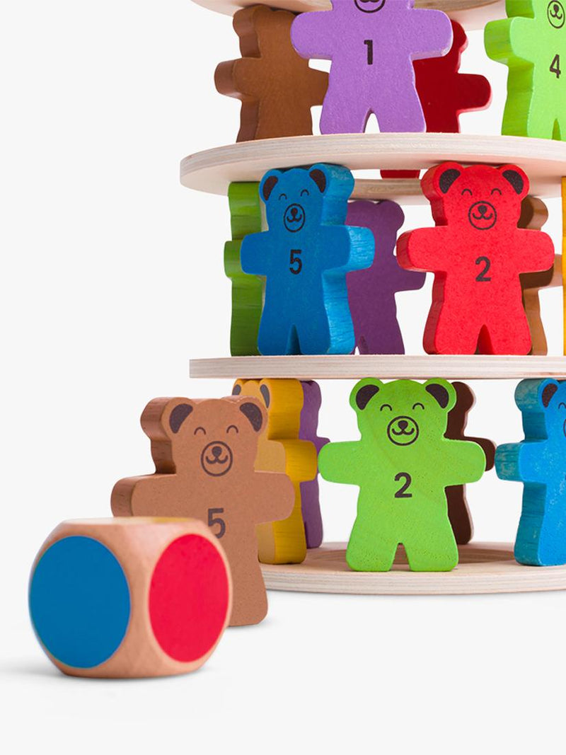 Bigjigs Toys Tumbling Teddies wooden game, UK version