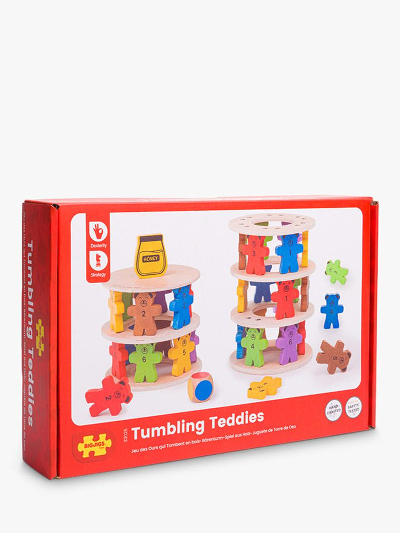 Bigjigs Toys Tumbling Teddies wooden game, UK version