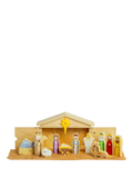 Bigjigs Toys wooden nativity set 13 pieces (British brand)