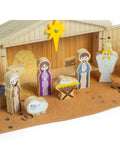 Bigjigs Toys wooden nativity set 13 pieces (British brand)