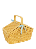 Bigjigs Toys picnic basket set with tin teacups and teapot - British product