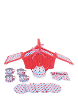 John Lewis Bigjigs Toys Spotted Tea Set Kids Pretend Play Tea Set- Buy online at McGrocer