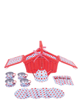 Bigjigs Toys spotted tea set, UK version