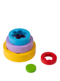 Bigjigs Toys Flower Tower wooden stacking toy with 5 pieces (British brand)