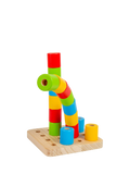 Bigjigs Toys stacking toy Wobbly Peg Board, imported from the UK