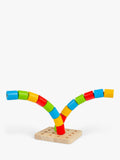 Bigjigs Toys stacking toy Wobbly Peg Board, imported from the UK