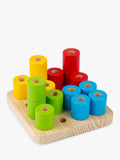 Bigjigs Toys stacking toy Wobbly Peg Board, imported from the UK