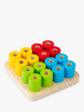 Bigjigs Toys stacking toy Wobbly Peg Board, imported from the UK