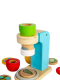 Bigjigs Toys wooden microscope with lenses and disks, UK version