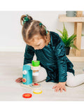 Bigjigs Toys wooden microscope with lenses and disks, UK version