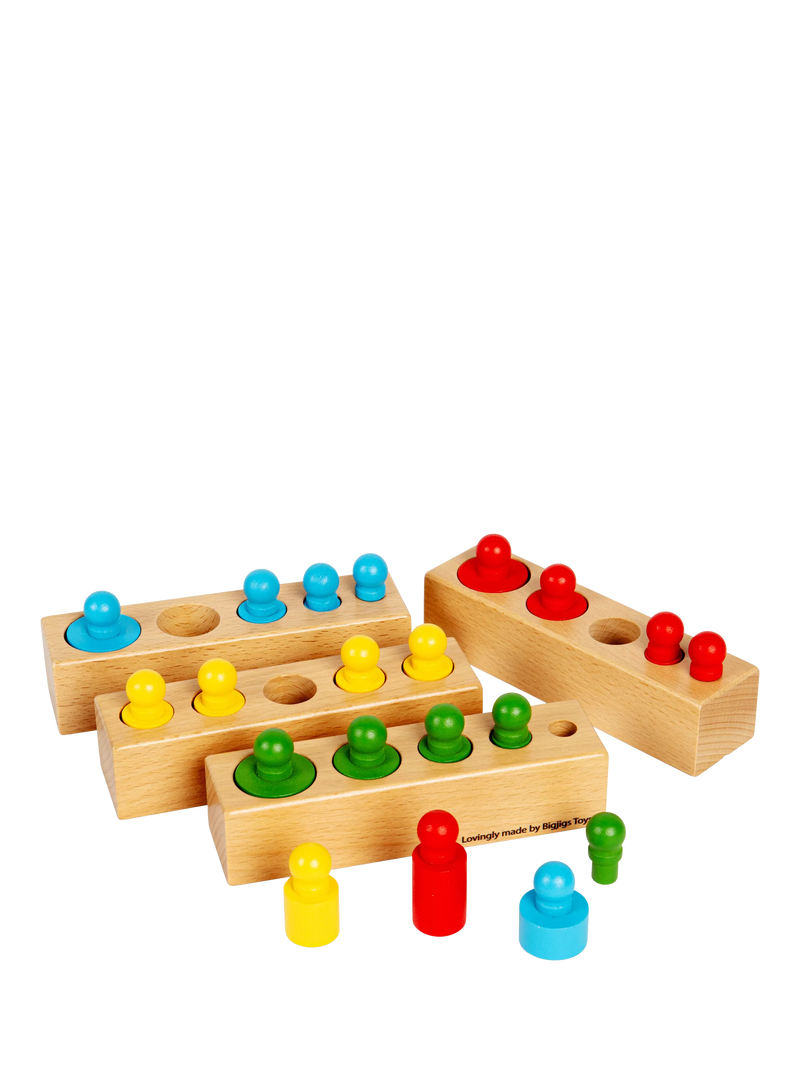 Bigjigs Toys peg blocks puzzle 24 pieces - British product