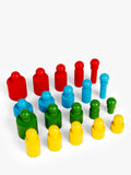 Bigjigs Toys peg blocks puzzle 24 pieces - British product