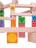 Bigjigs Toys wooden marble run 53 pieces (British brand)
