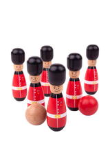 John Lewis Bigjigs Toys Guardsman Skittles Wooden Skittles Game- Buy online at McGrocer