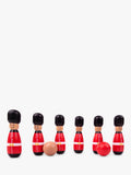 Bigjigs Toys wooden guardsman skittles game, imported from the UK