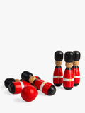 Bigjigs Toys wooden guardsman skittles game, imported from the UK