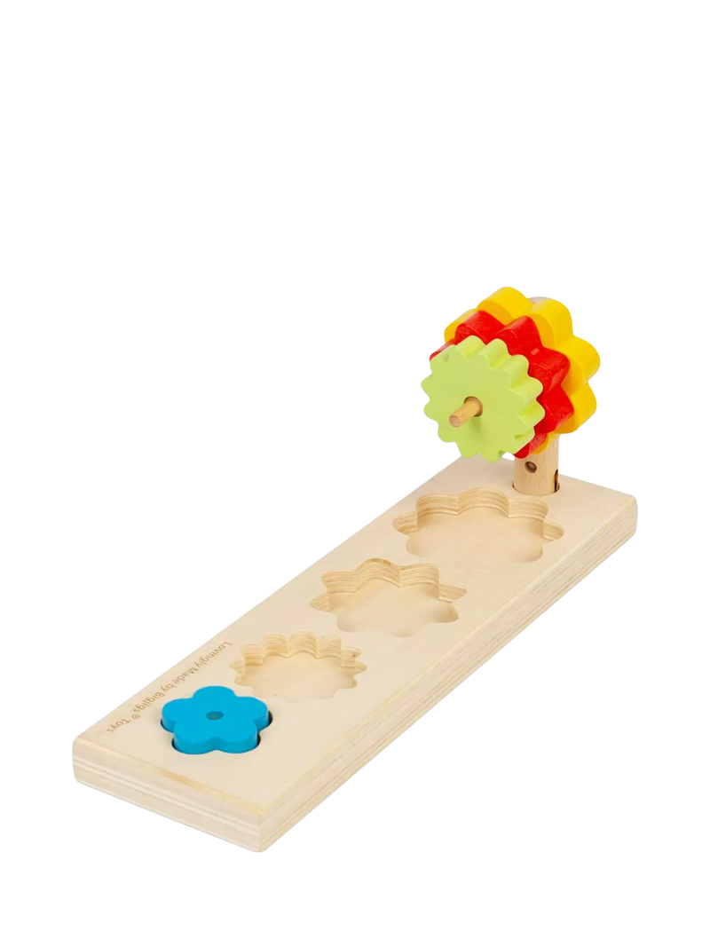 Bigjigs Toys wooden Flower Sorter shape-matching toy - British product