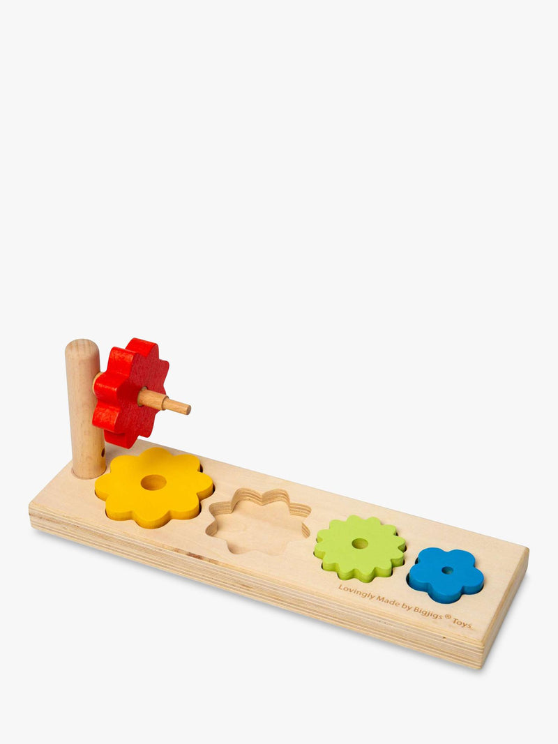 Bigjigs Toys wooden Flower Sorter shape-matching toy - British product