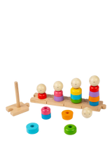 John Lewis Bigjigs Toys Rainbow Family Stacking Toy- Buy online at McGrocer