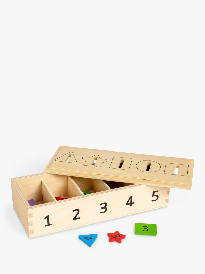 Bigjigs Toys wooden sorter box educational toy - British product