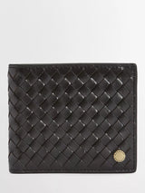John Lewis Barbour Farne Woven Leather Wallet, Black- Buy online at McGrocer