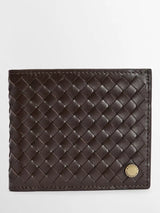 John Lewis Barbour Farne Woven Leather Wallet Brown- Buy online at McGrocer