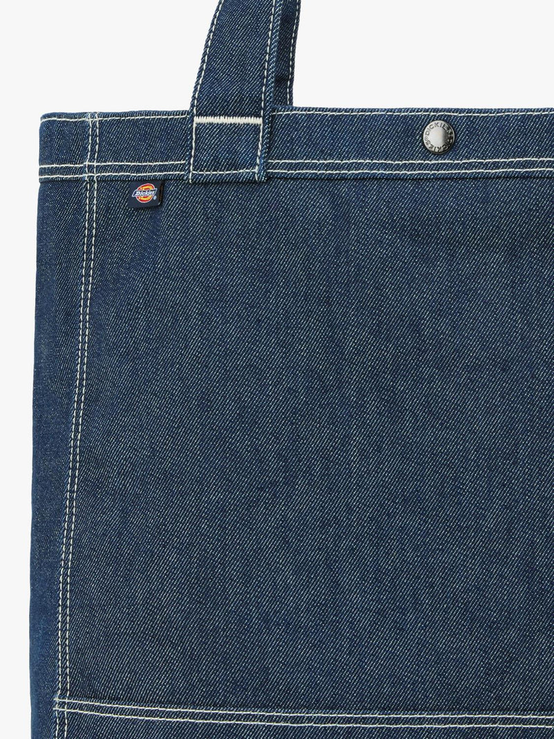 Dickies denim tote bag with front pocket, UK version