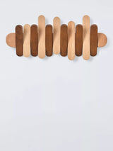 John Lewis John Lewis Beechwood Pull-Out Wall Hook Rack, Brown- Buy online at McGrocer