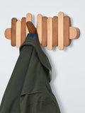 John Lewis beechwood pull-out wall hook rack brown, imported from the UK